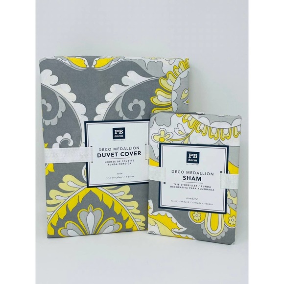 Pbteen Pottery Barn Teen Deco Medallion Duvet Set - Picture 2 of 6